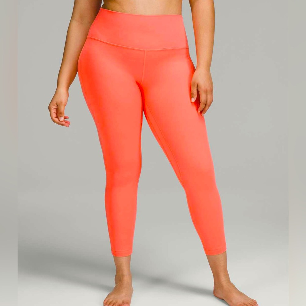 lululemon athletica Neon Orange Leggings